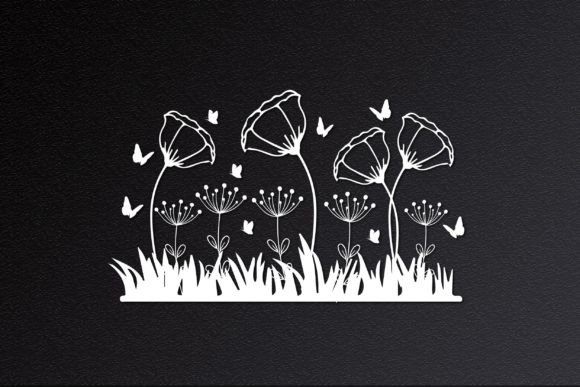 3D Floral Garden Cut File SVG