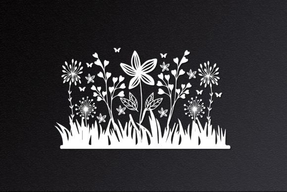 3d Flower Garden with Grass Svg: A Versatile Design for Modern Projects