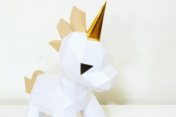 Baby Unicorn Paper Sculpture: A Creative and Affordable Decoration Option