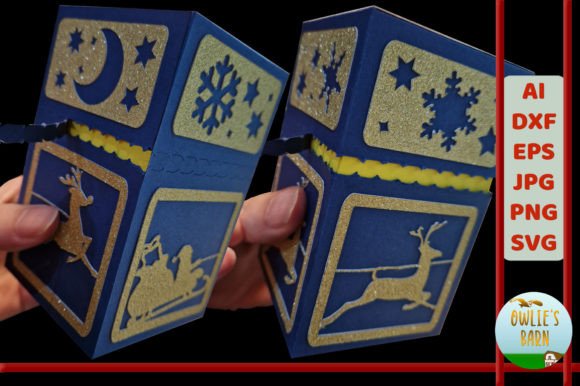 Christmas Tear-Off Box: A Festive Digital Design for Creative Gifts