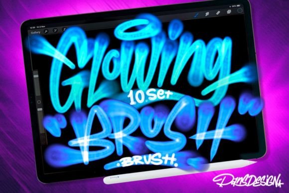 Dans Glowing Light Brush Procreate: A Digital Canvas for Analog Artistry