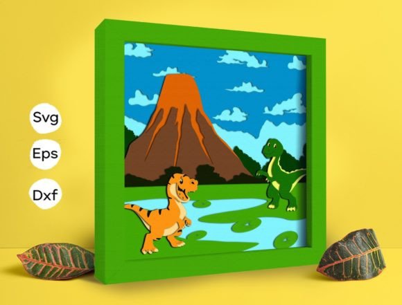 Dinorsaur Papercut Light Box