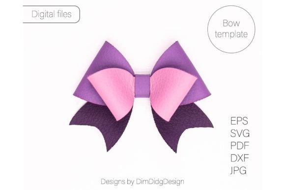 Double Bow SVG Hair Bow Template SVG