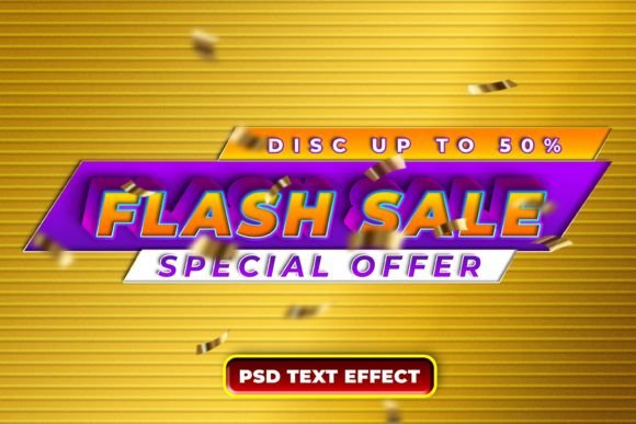 Flash Sale Banner Template Text Effects