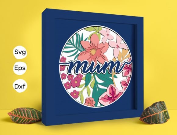 Flower Mum Papercut Light Box: A Versatile Design for Creative Projects