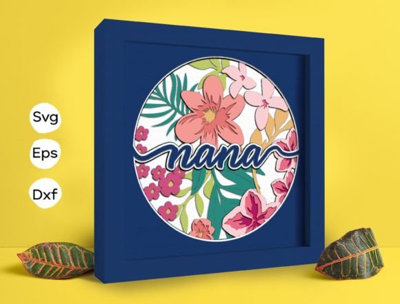 Flower Nana Papercut Light Box