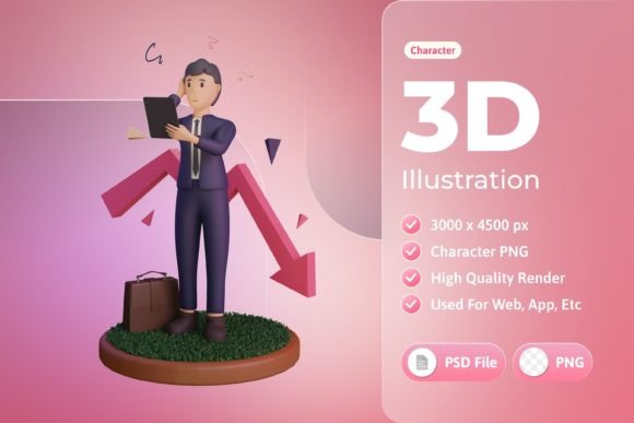 Infographics Illustration with Statistic