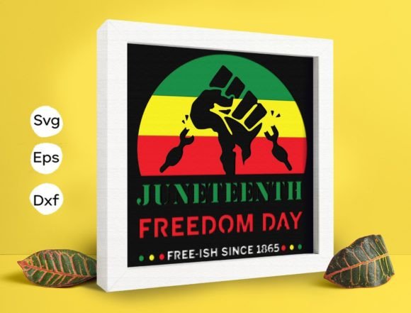 Juneteenth Papercut Light Box