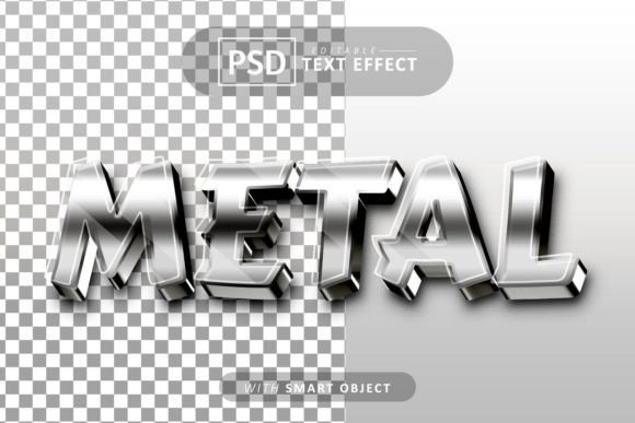 Metal 3D Text Effect Editable: A Powerful Design Tool