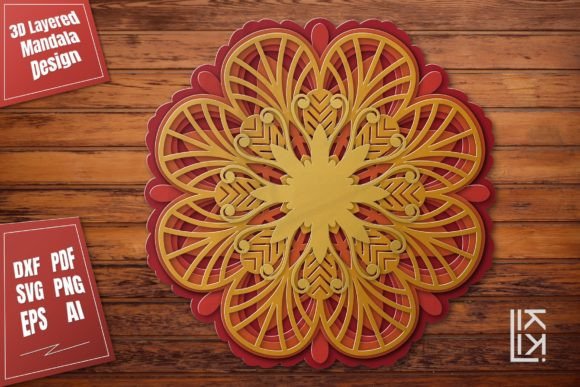 Multilayer Mandala SVG Cut File Vol.10: A Creative Resource for Artists and Crafters