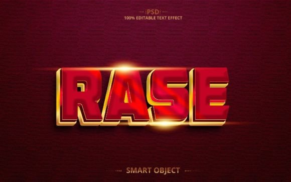Rase PSD Text Effect Design: A Creative Powerhouse