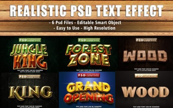 Set 3D Psd Text Effect