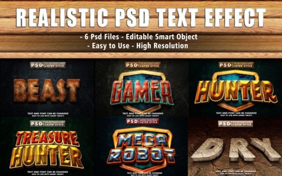 Set of 3d Psd Text Effect: A Versatile Design Resource