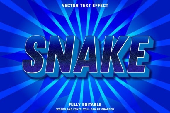 SNAKE 3D BLUE EDITABLE TEXT EFFECT: A Versatile Design Resource for Creators