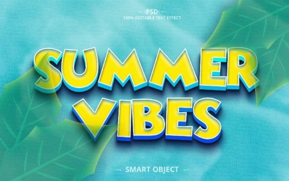Summer Vibes Text Effect Design: Add a Touch of Warmth to Your Projects