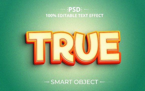 True Best Text Effect Design