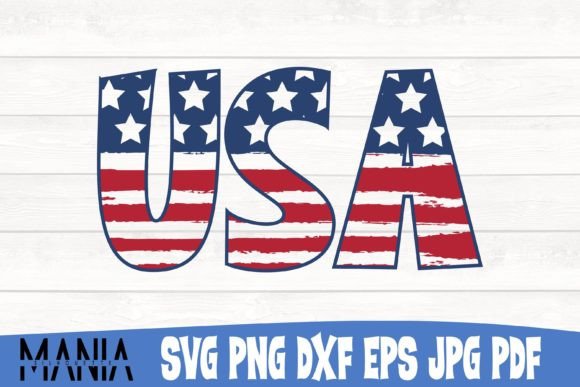 USA Flag 2 SVG Cut File Design