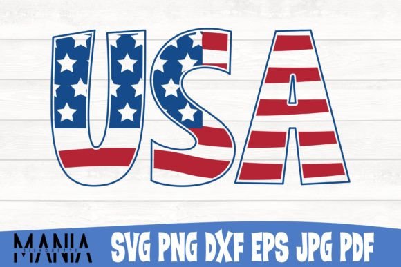 USA Flag SVG Cut File Design