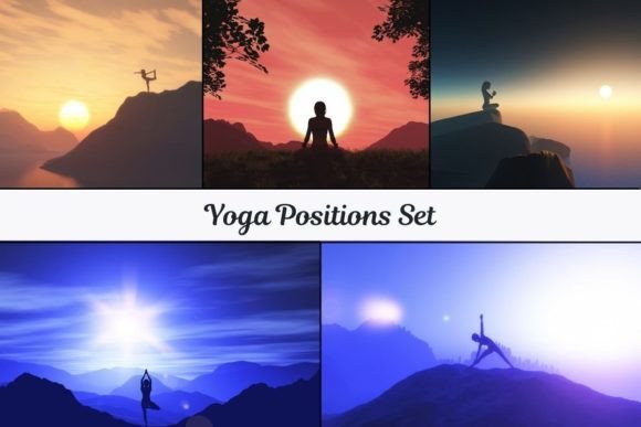 Yoga Positions Set: A Versatile Design Resource for Wellness Promotion